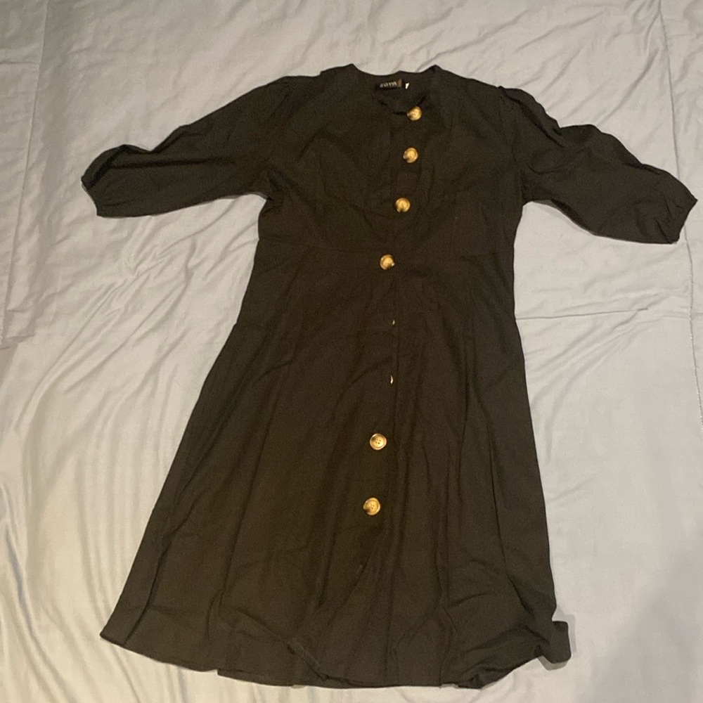 Black womens Zoya dress. Medium.